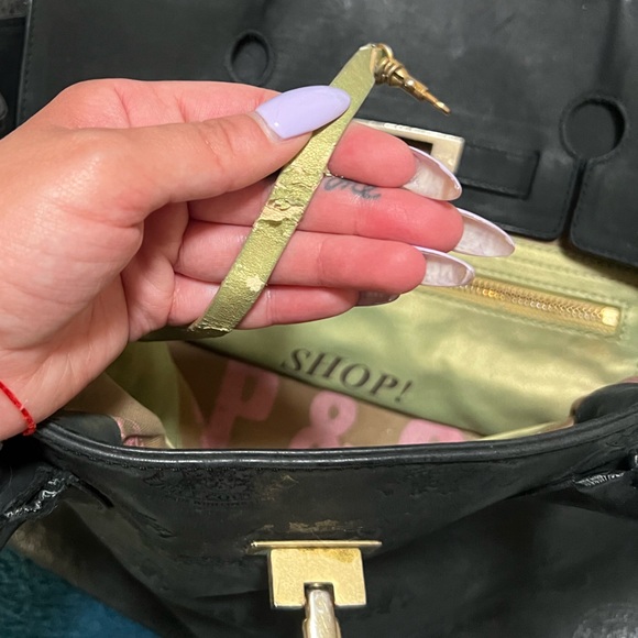 COPY - Juicy Couture Large Leather Satchel with Logo Engraved Throughout. - Picture 13 of 15